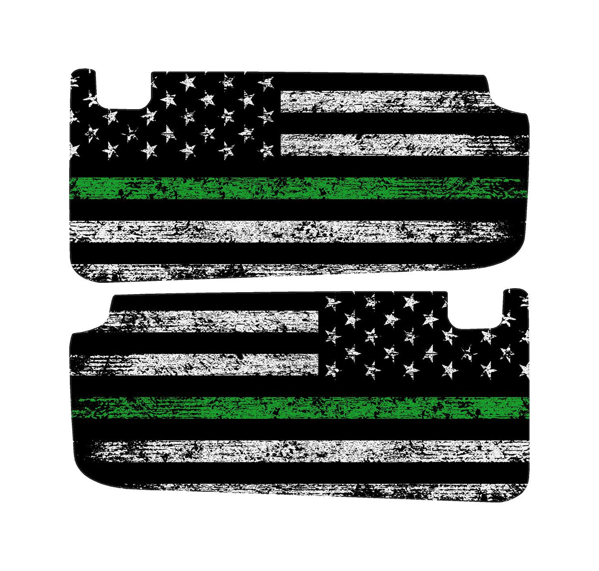 For 2024 Ranger Raptor American Flag Full Coverage Sun Visor Cover Up Decals Stickers 2025