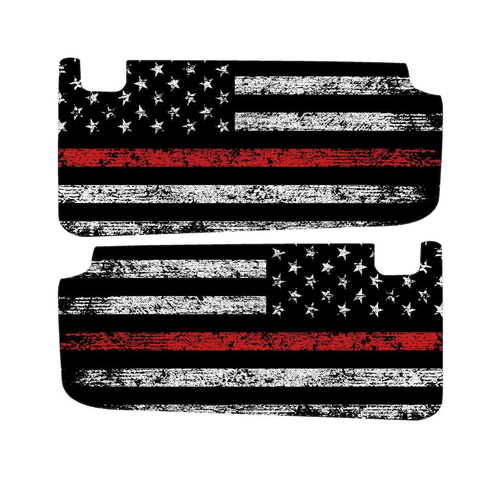For Bronco American Flag Sun Visor Decal - Airbag Cover Up (2021-2026)