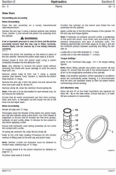 JCB 2CX, 2DX, 210, 212 & VARIANTS Backhoe Loader Service Manual