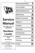 JCB 2CX, 2DX, 210, 212 & VARIANTS Backhoe Loader Service Manual