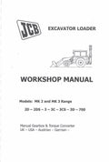 JCB 2D, 2DS, 3, 3C, 3CS, 3D, 700 Backhoe Loader Service Repair Manual