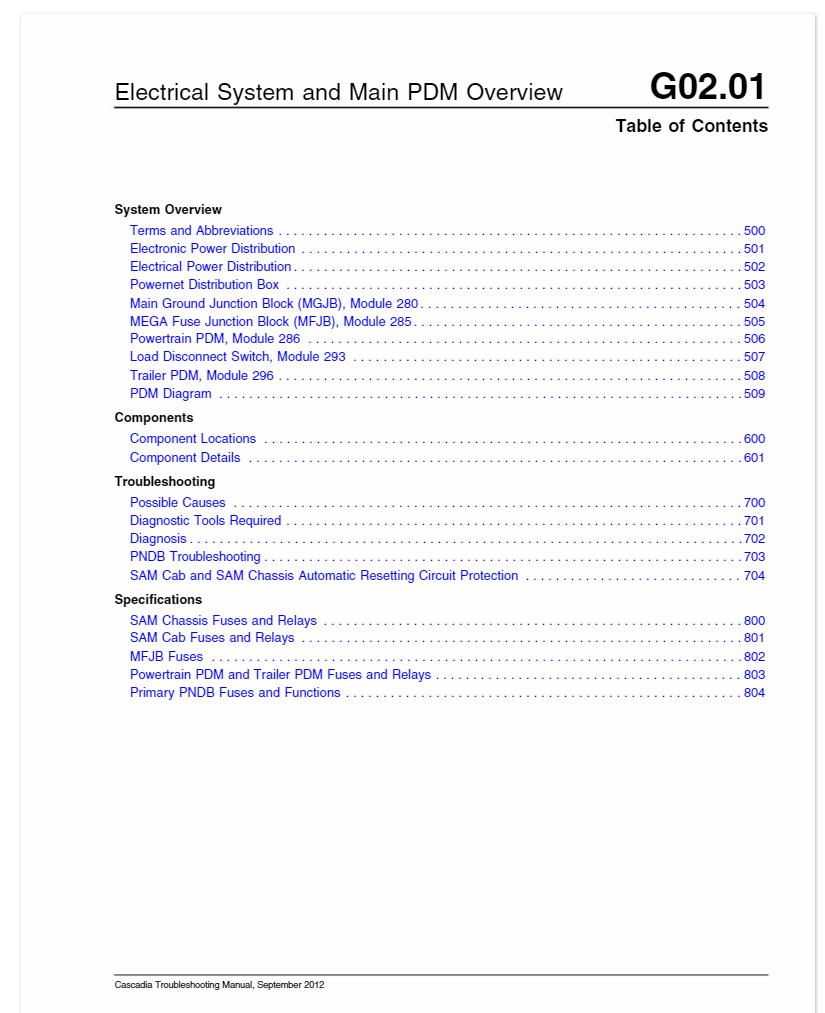 Freightliner Cascadia Truck Workshop Service Repair Manual PDF