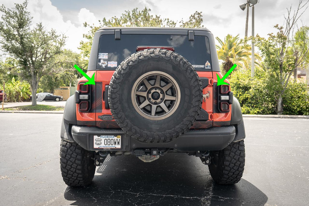 2021+ Bronco Safari Topographic Middle Tailgate Overlays