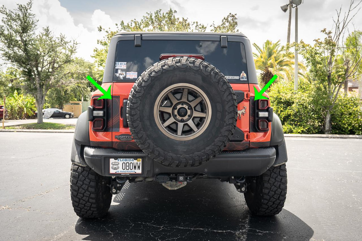2021+ Bronco Safari Topographic Middle Tailgate Overlays