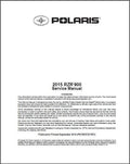2015 Polaris RZR 900 EPS / XC / S 900 Service Manual