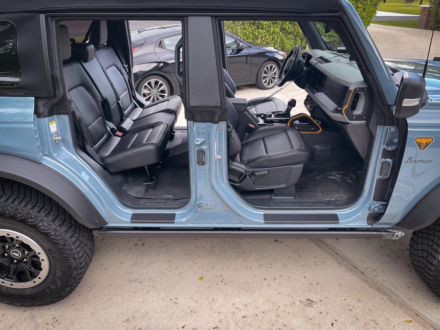 2021+ Bronco Door Sill Overlay / Protectors Vinyl Decal PPF