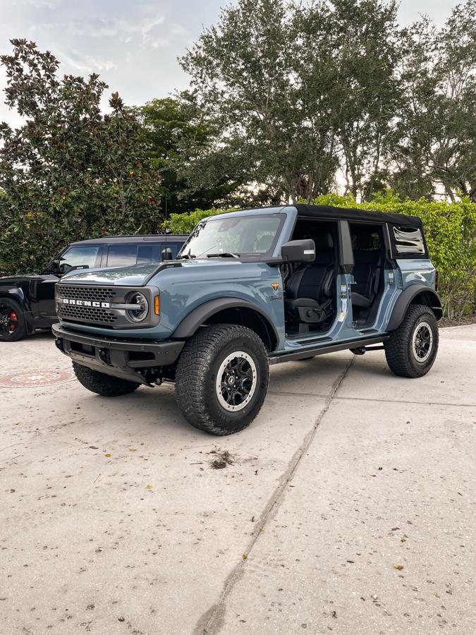 2021+ Bronco Door Sill Overlay / Protectors Vinyl Decal PPF