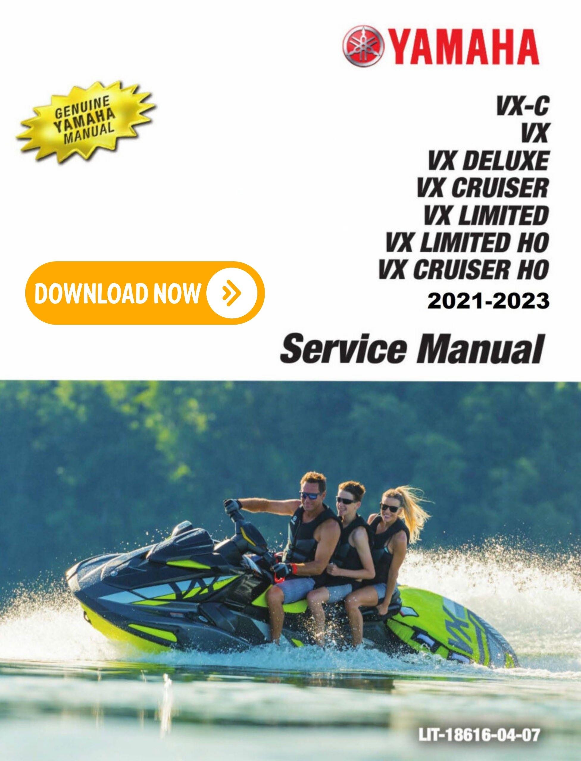Yamaha 2021 - 2023 Waverunner VX-C Service Manual