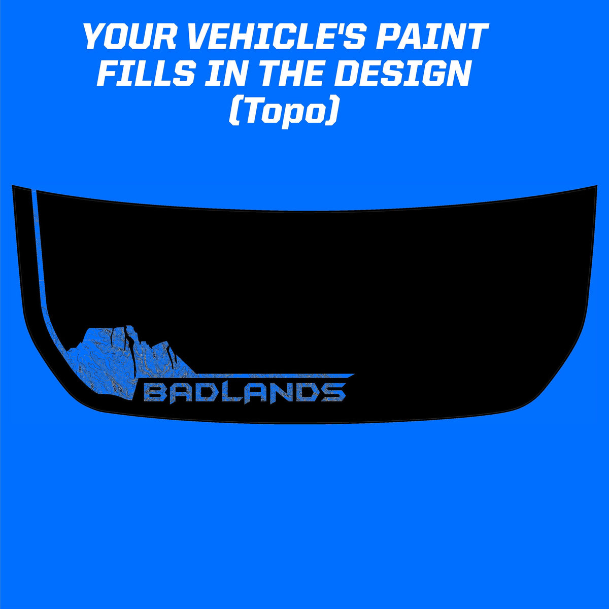 2021+ Bronco Badlands South Dakota Hood Overlay