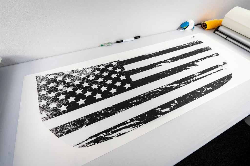 2021+ Bronco American Flag Hood Overlay Soldier Bigfoot 2022 2023 2024 2025