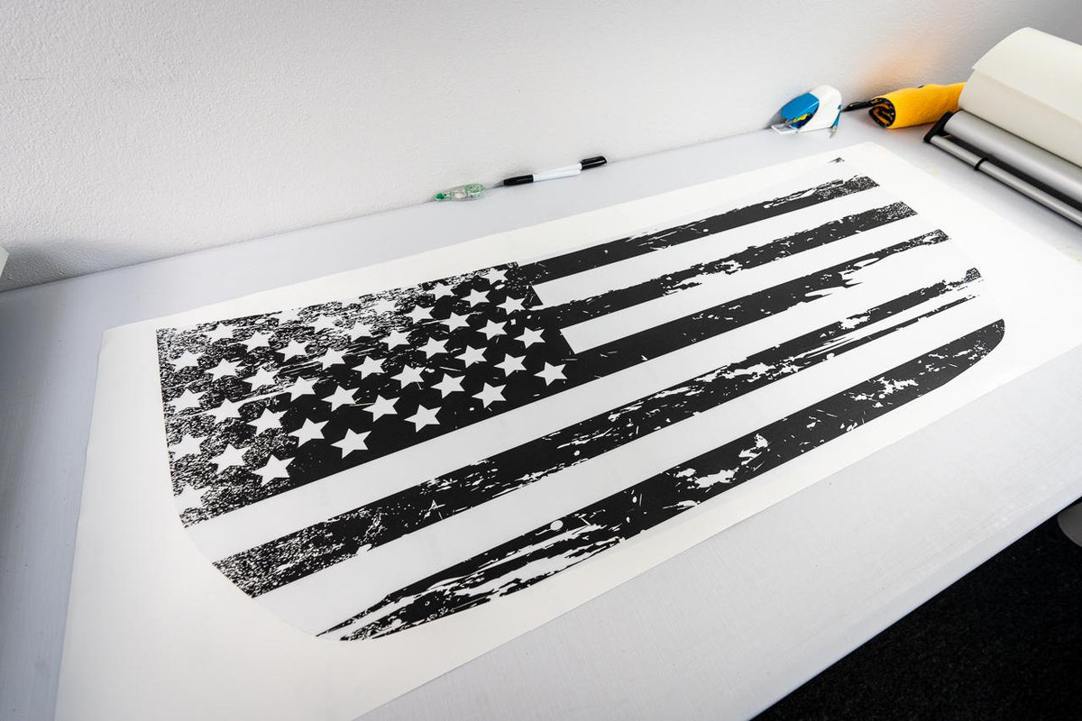 2021+ Bronco American Flag Hood Overlay Soldier Bigfoot 2022 2023 2024 2025