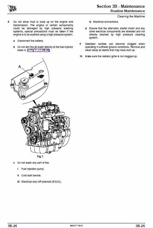 JCB 2CX, 2CXU, 210S, 210SU Backhoe Service Manual