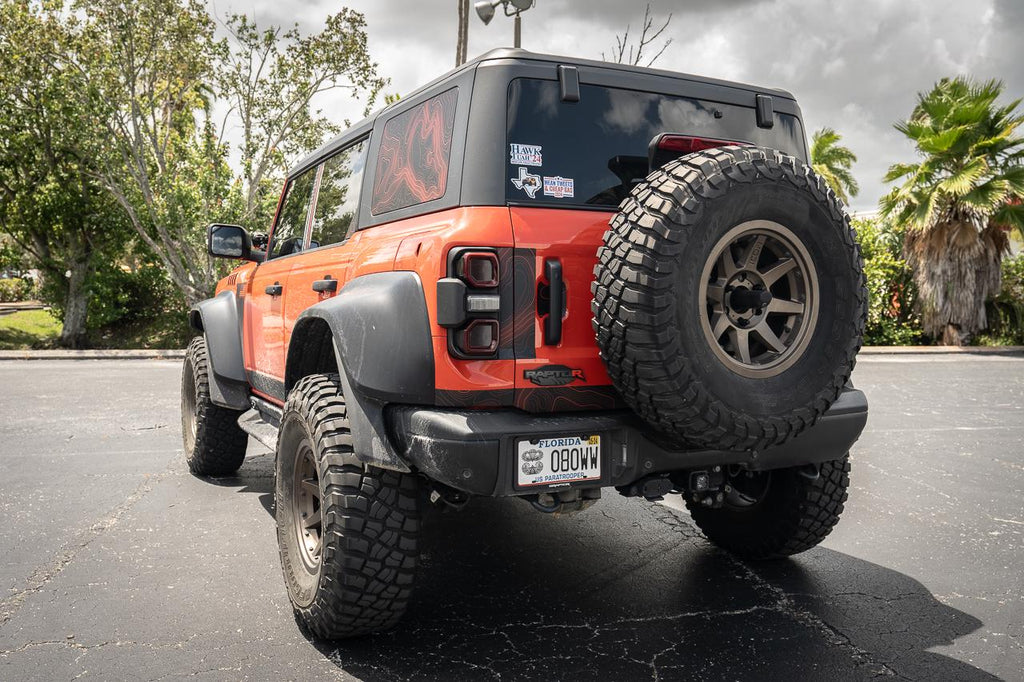 2021+ Bronco Safari Topographic Middle Tailgate Overlays