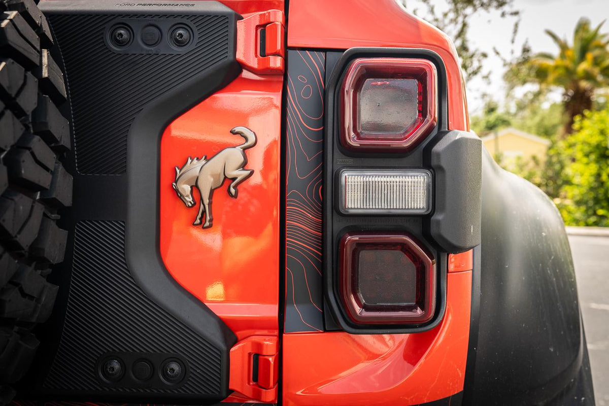 2021+ Bronco Safari Topographic Middle Tailgate Overlays