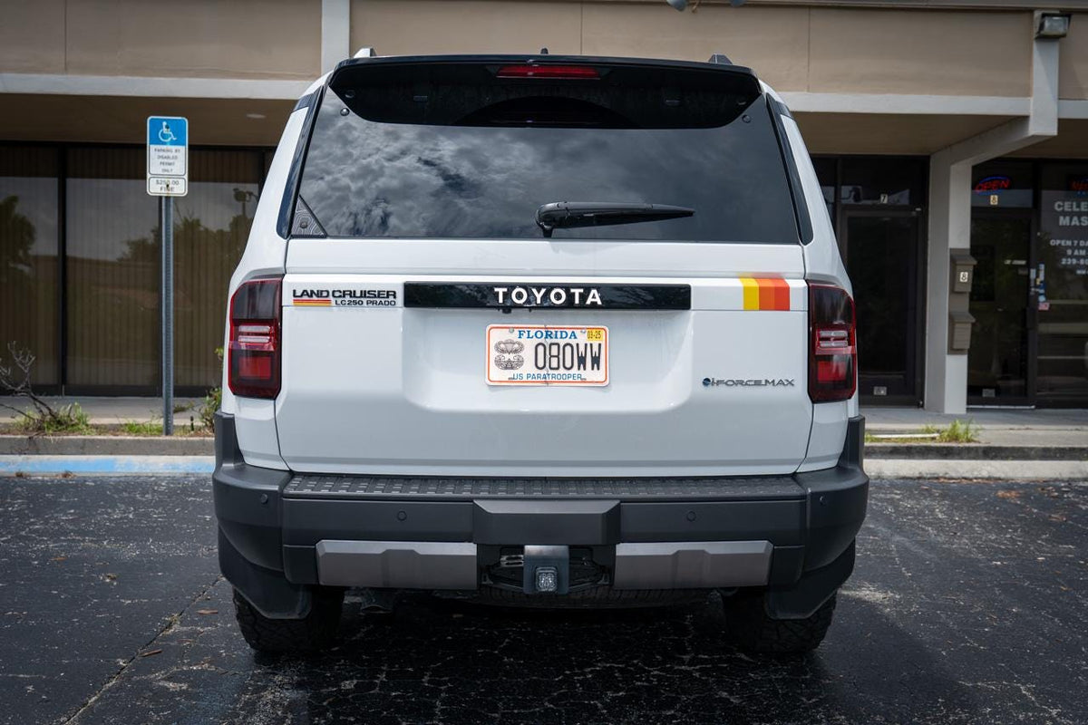 2024 Toyota Land Cruiser Emergency Reflective Rear Tailgate Liftgate Letter Overlays