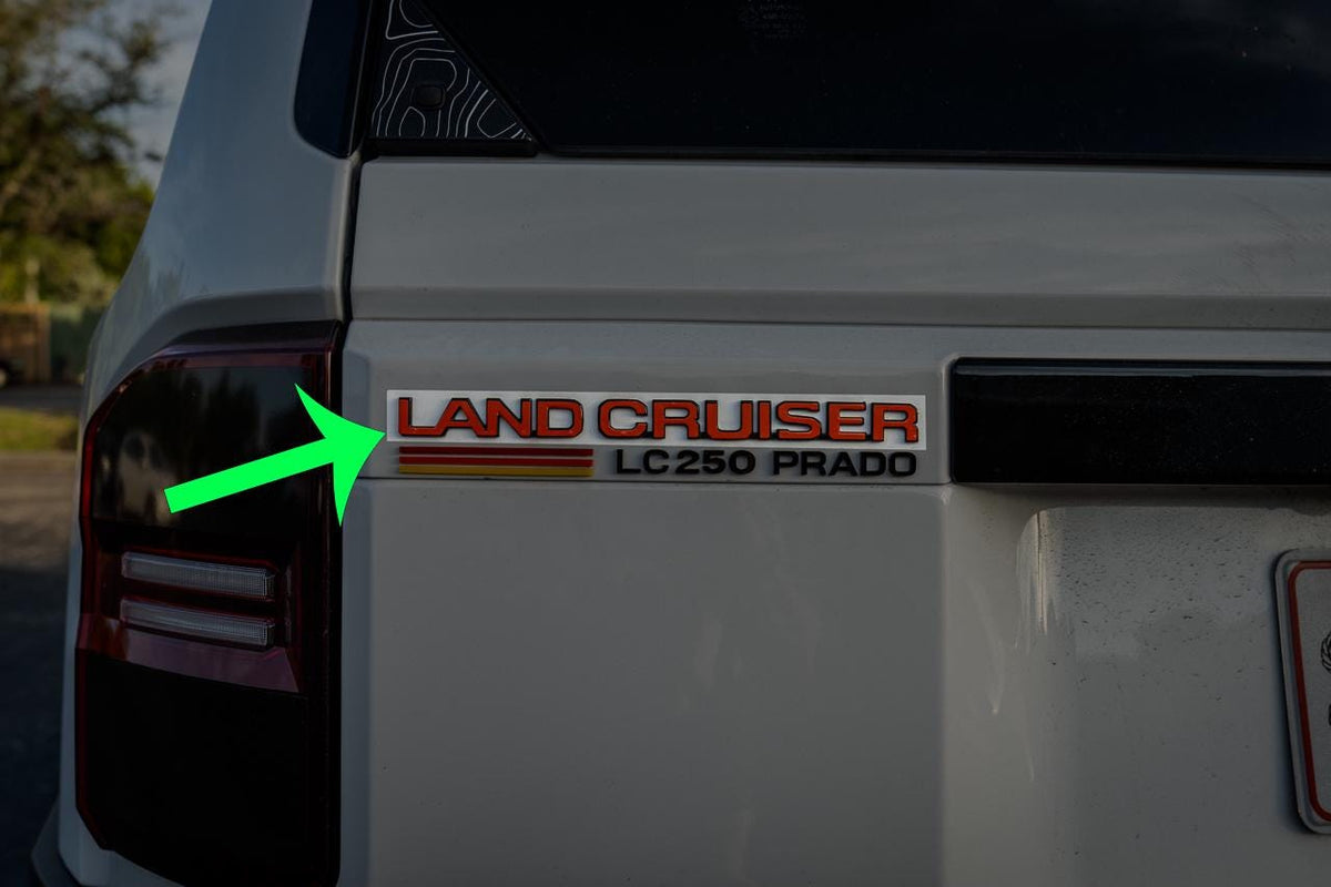 2024 Toyota Land Cruiser Liftgate Overlays 250 Series 2025