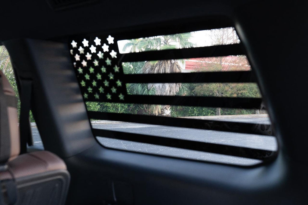 2024 Toyota Land Cruiser American Flag Window Overlays Decals Stickers 2025