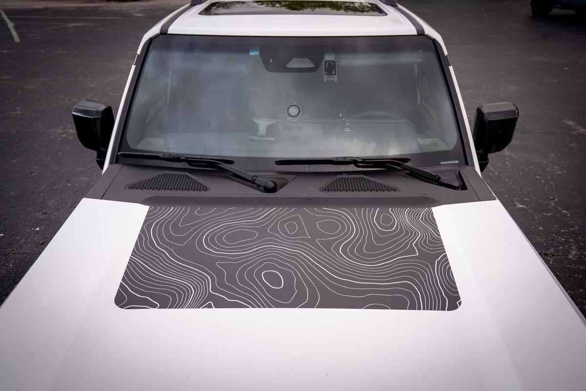 2024 Toyota Land Cruiser Topographic Map Hood Overlay