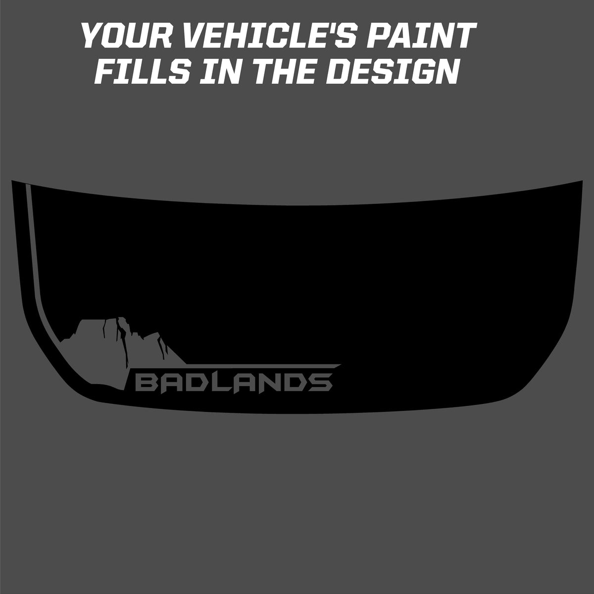 2021+ Bronco Badlands South Dakota Hood Overlay