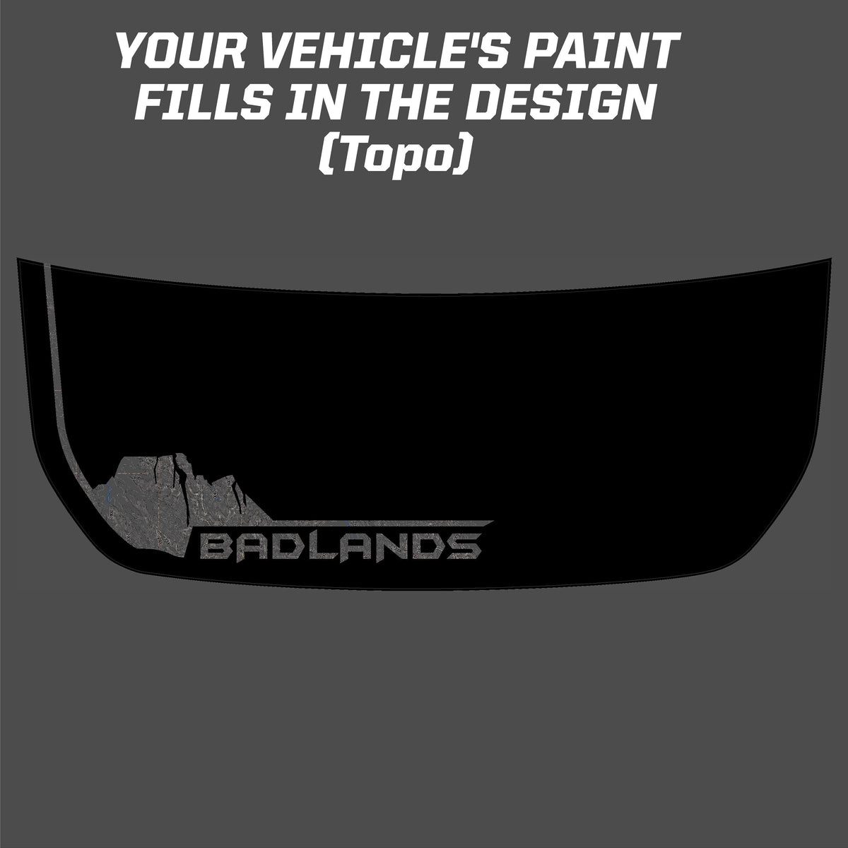 2021+ Bronco Badlands South Dakota Hood Overlay