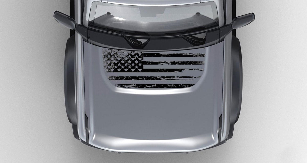 2021+ Bronco American Flag Hood Overlay Soldier Bigfoot 2022 2023 2024 2025
