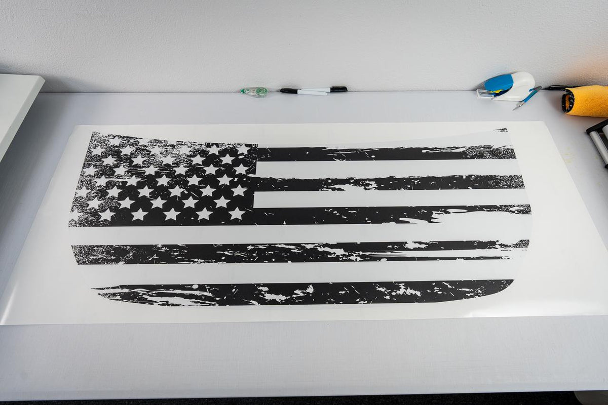 2021+ Bronco American Flag Hood Overlay Soldier Bigfoot 2022 2023 2024 2025