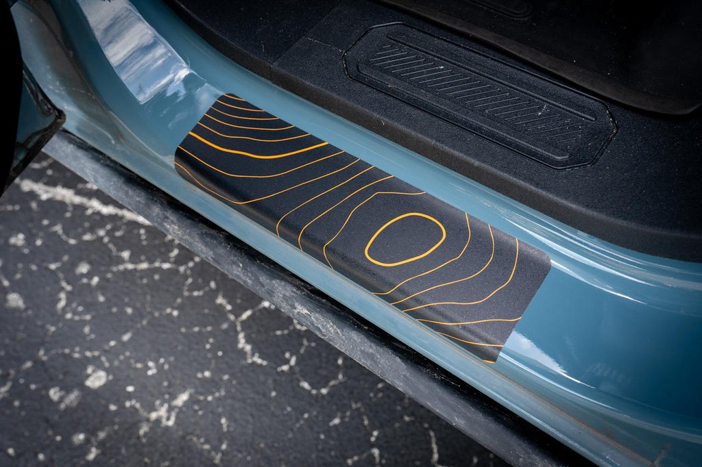 2021+ Bronco Door Sill Thicc Skin Overlays Anti Skid Vinyl Decals Stickers