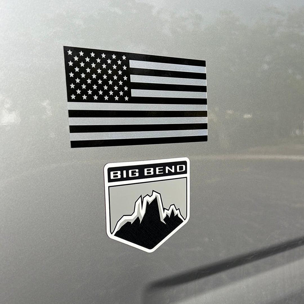 Clear 5.5" American Flag Fender Decals Stickers fits Jeep Bronco Tacoma 4Runner and More
