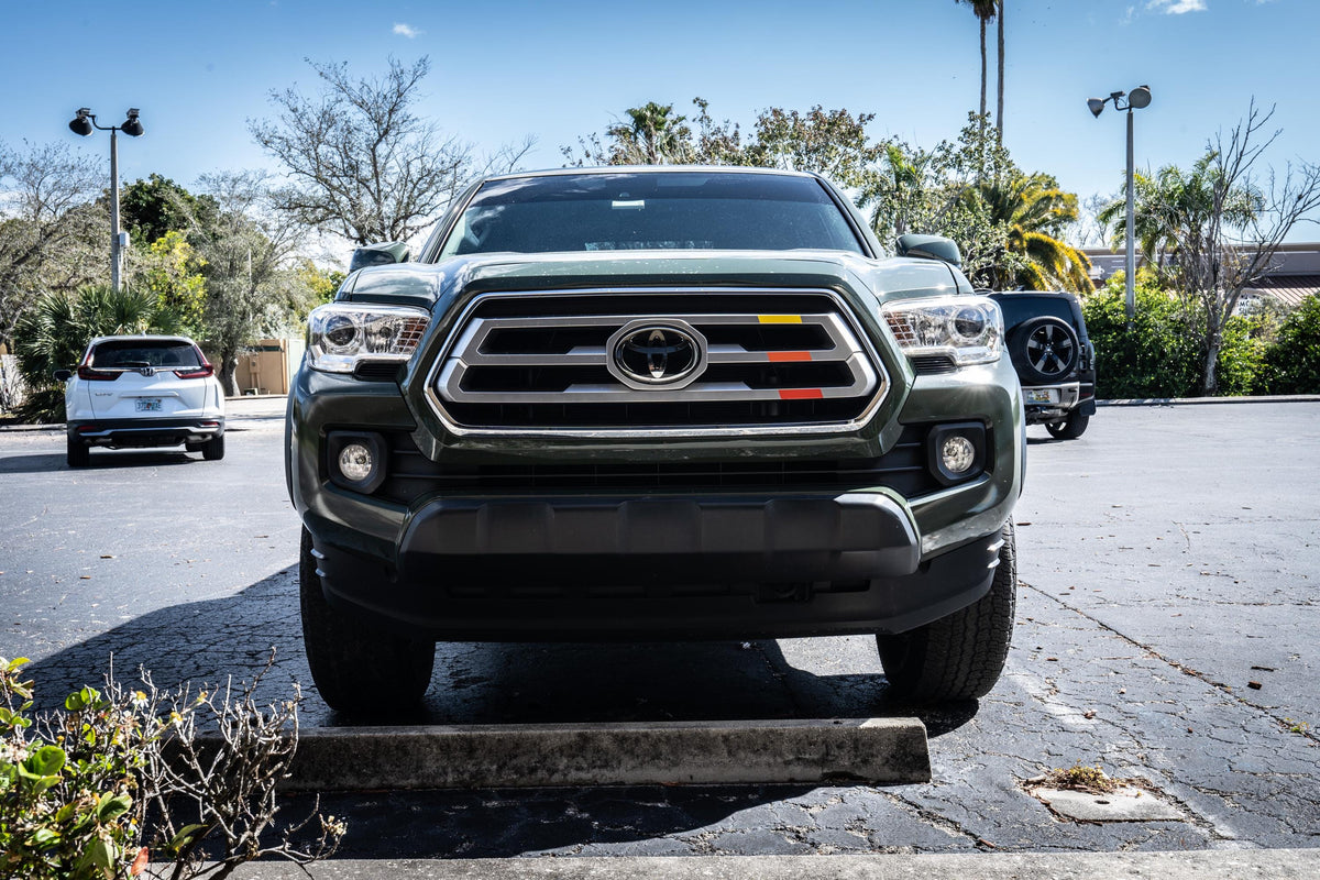 2016-2023 Toyota Tacoma Tri Bar Heritage TRD Style Grille Overlays