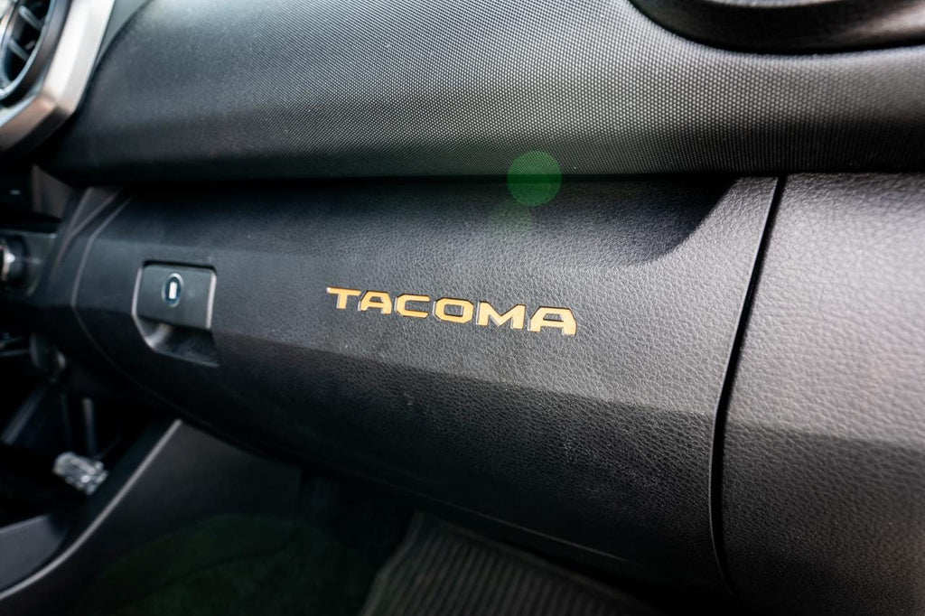 2016-2023 Toyota Tacoma Glovebox Overlays Vinyl Decal - 3rd Generation