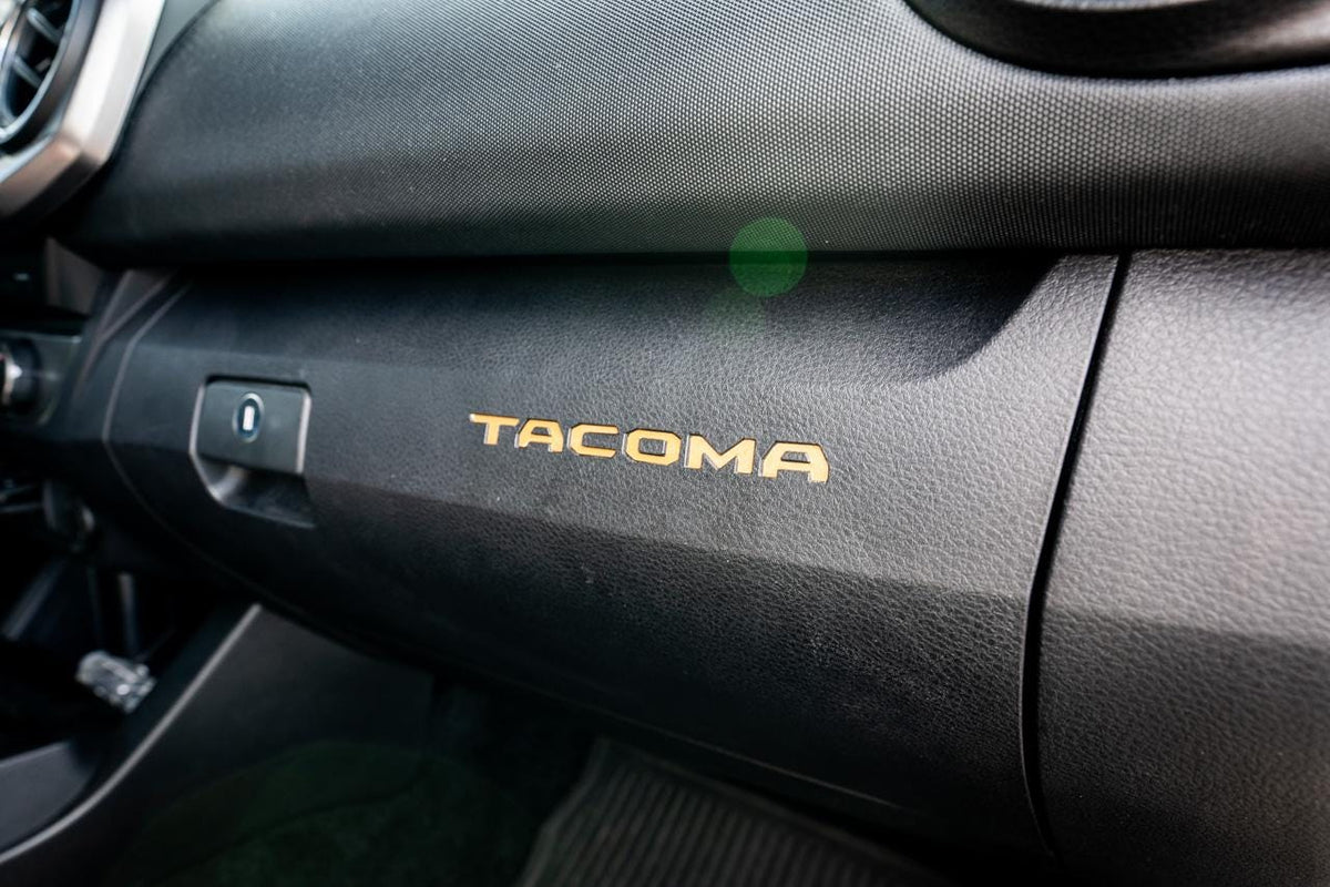 2016-2023 Toyota Tacoma Glovebox Overlays Vinyl Decal - 3rd Generation