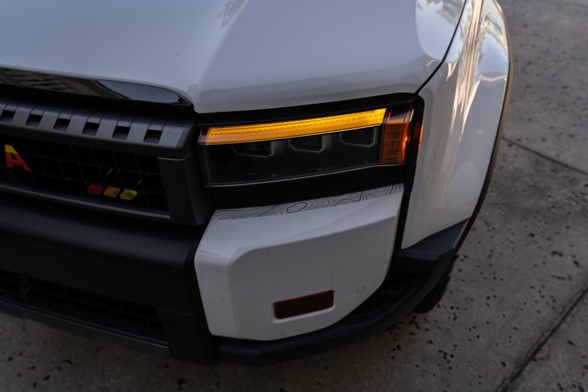 2024 Land Cruiser DRL Bar Overlay Decal Vinyl Sticker for Rectangular Headlights