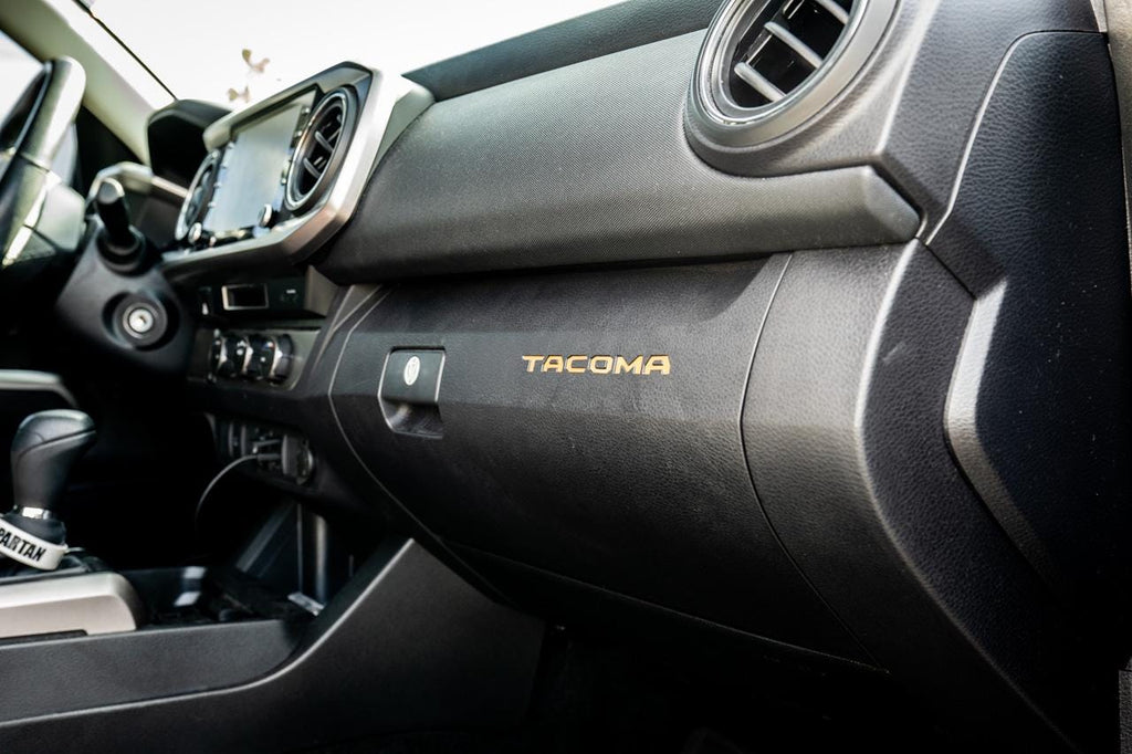 2016-2023 Toyota Tacoma Glovebox Overlays Vinyl Decal - 3rd Generation