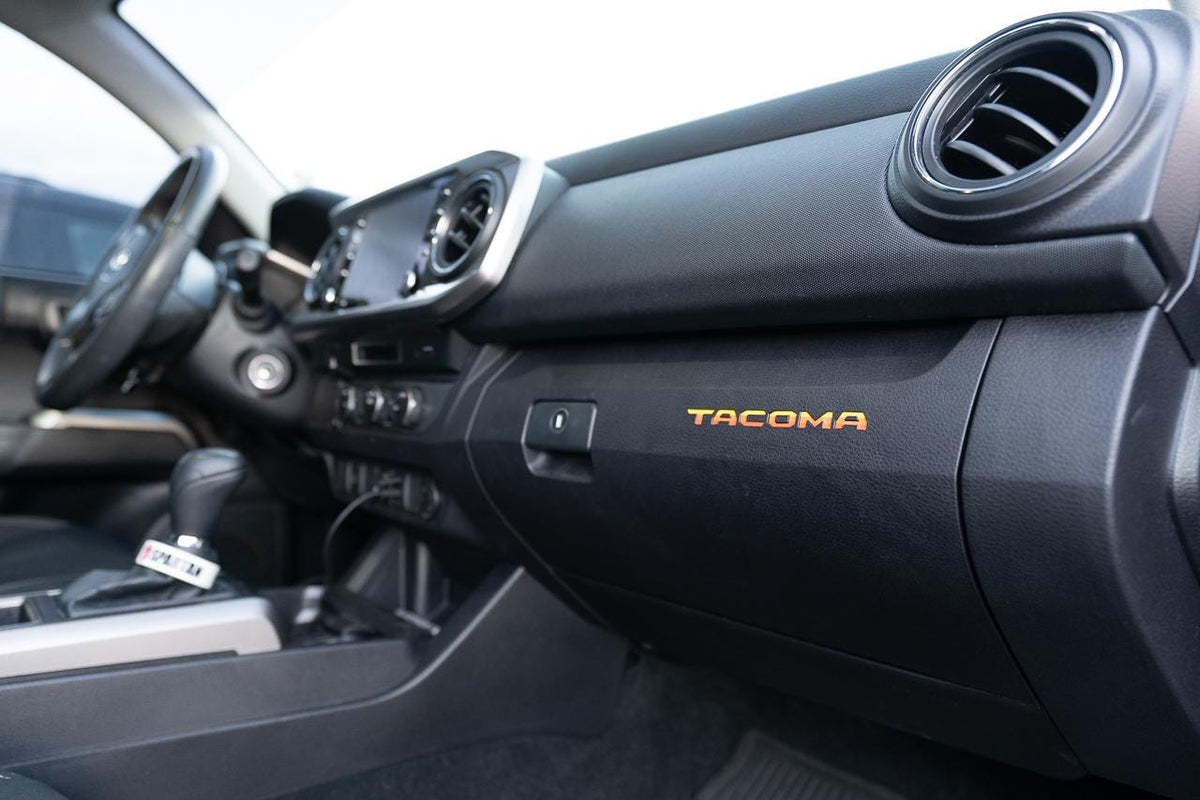 2016-2023 Toyota Tacoma Glovebox Overlays Vinyl Decal - 3rd Generation