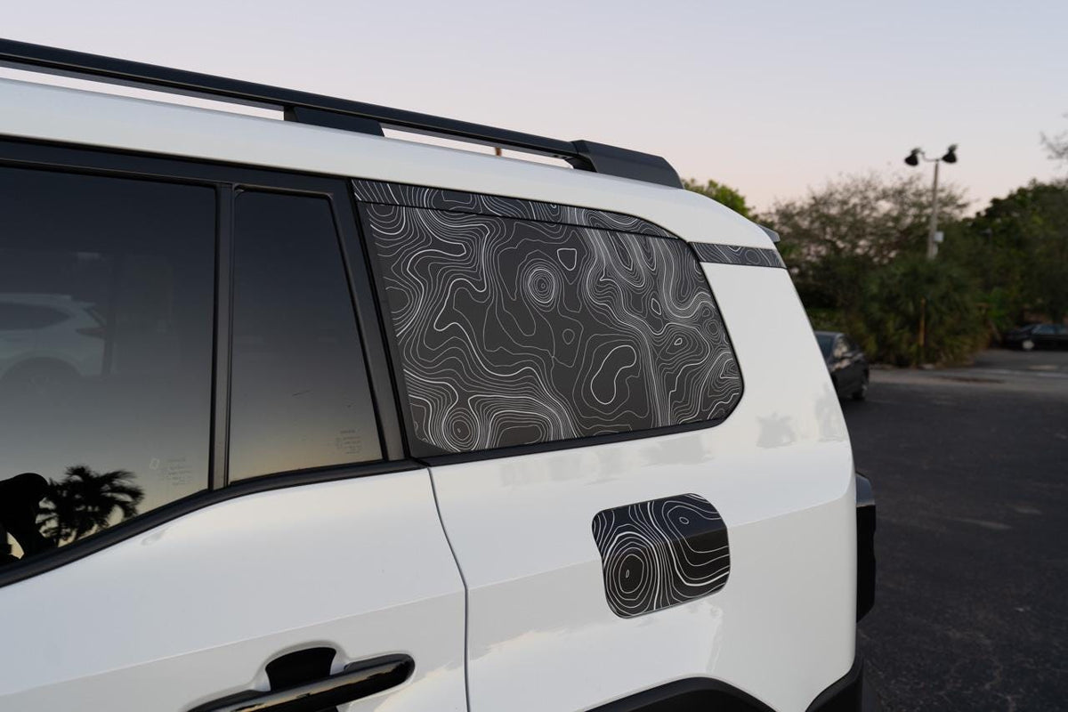 2024 Toyota Land Cruiser Topographic Trim Overlays - Rear