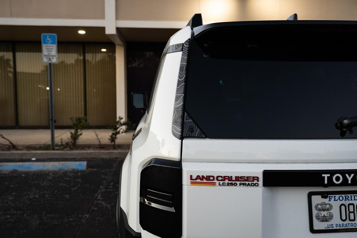 2024 Toyota Land Cruiser Topographic Trim Overlays - Rear