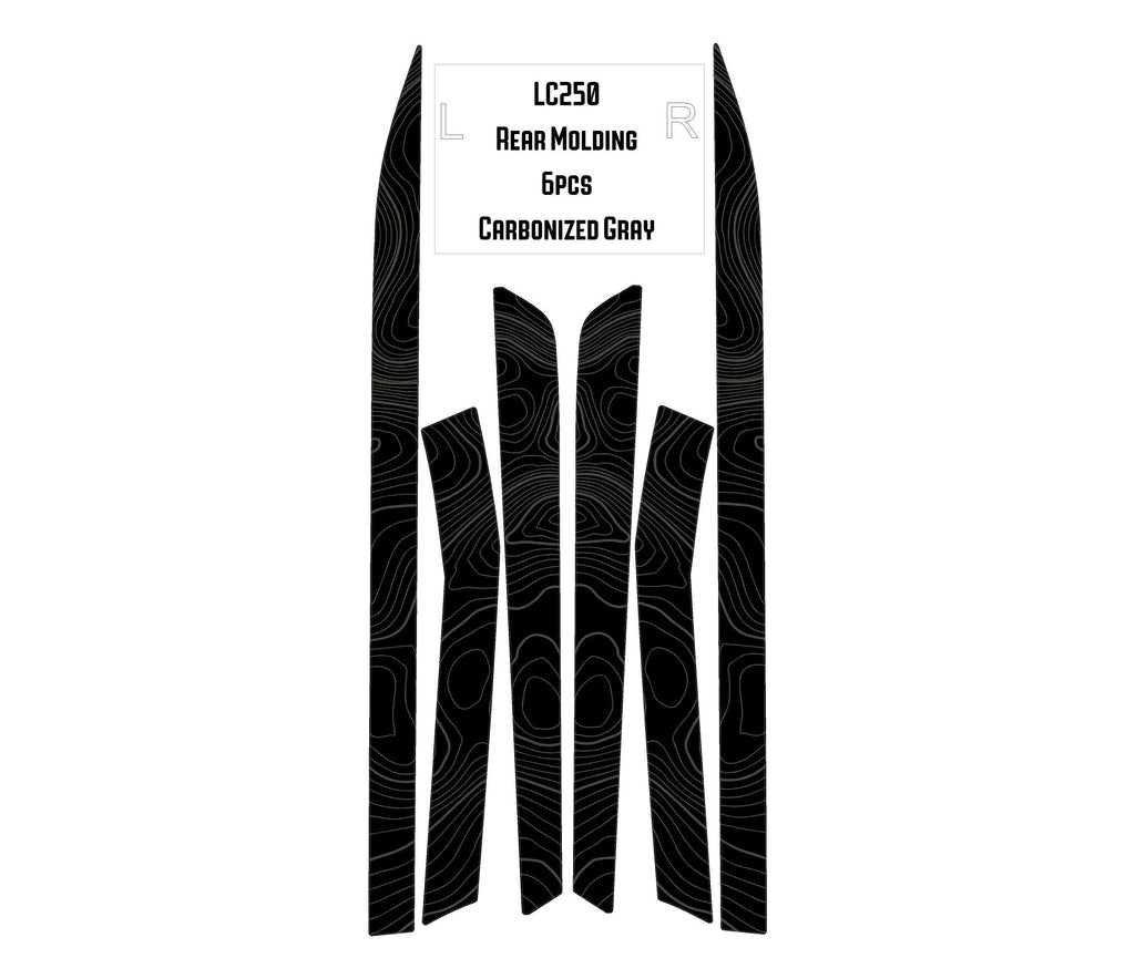 2024 Toyota Land Cruiser Topographic Trim Overlays - Rear