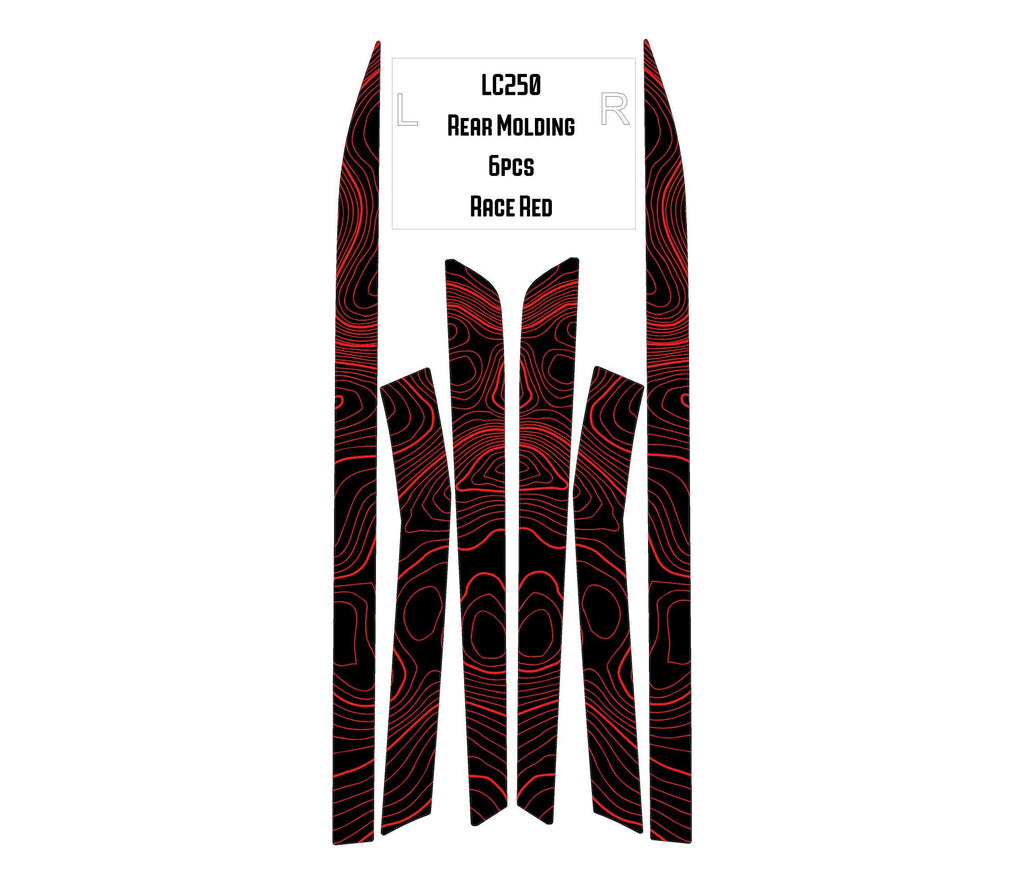 2024 Toyota Land Cruiser Topographic Trim Overlays - Rear