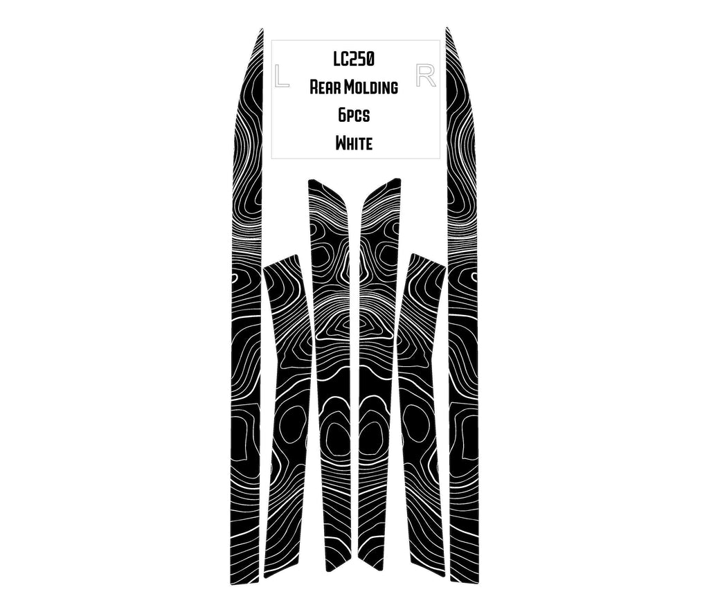 2024 Toyota Land Cruiser Topographic Trim Overlays - Rear
