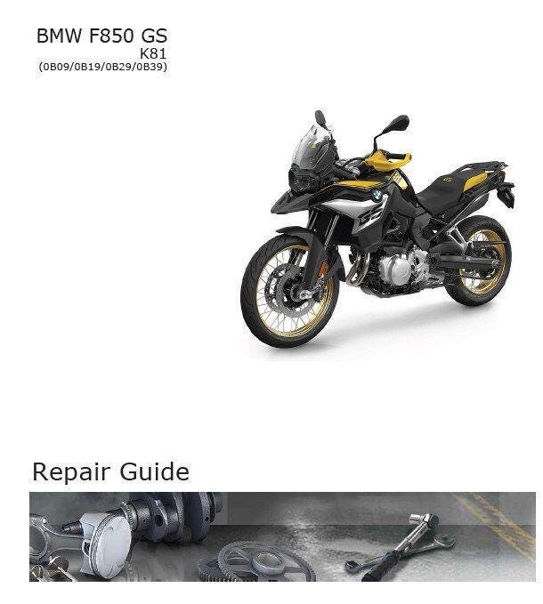 BMW F 850 GS K81 Workshop Service Manual PDF