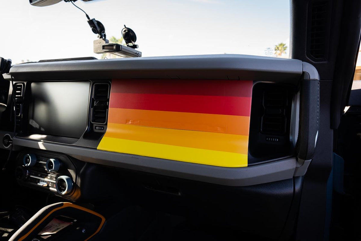 2021+ Bronco Sunset Dash Overlay Decals Stickers Graphics