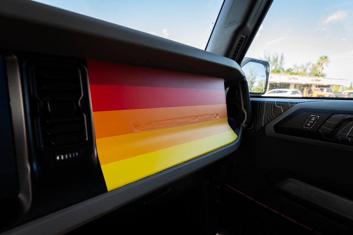 2021+ Bronco Sunset Dash Overlay Decals Stickers Graphics