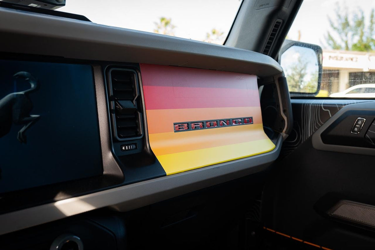 2021+ Bronco Sunset Dash Overlay Decals Stickers Graphics