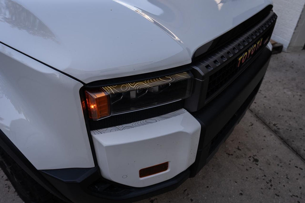 2024 Land Cruiser DRL Bar Overlay Decal Vinyl Sticker for Rectangular Headlights