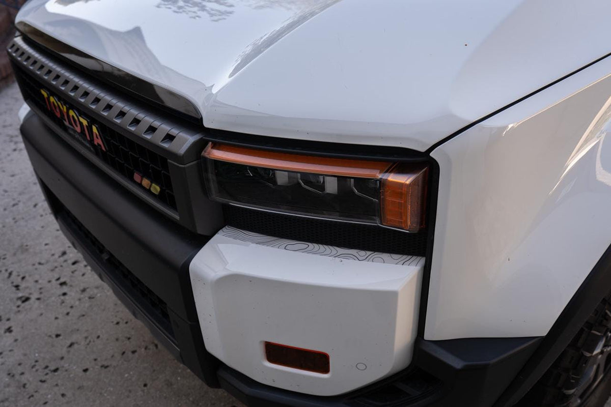 2024 Land Cruiser DRL Bar Overlay Decal Vinyl Sticker for Rectangular Headlights
