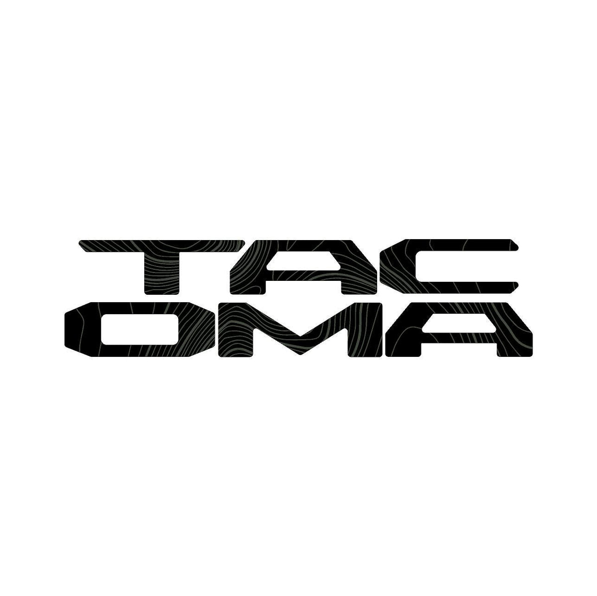 2024 Toyota Tacoma Topographic Tailgate Letters Stickers Decals Emblem Logo