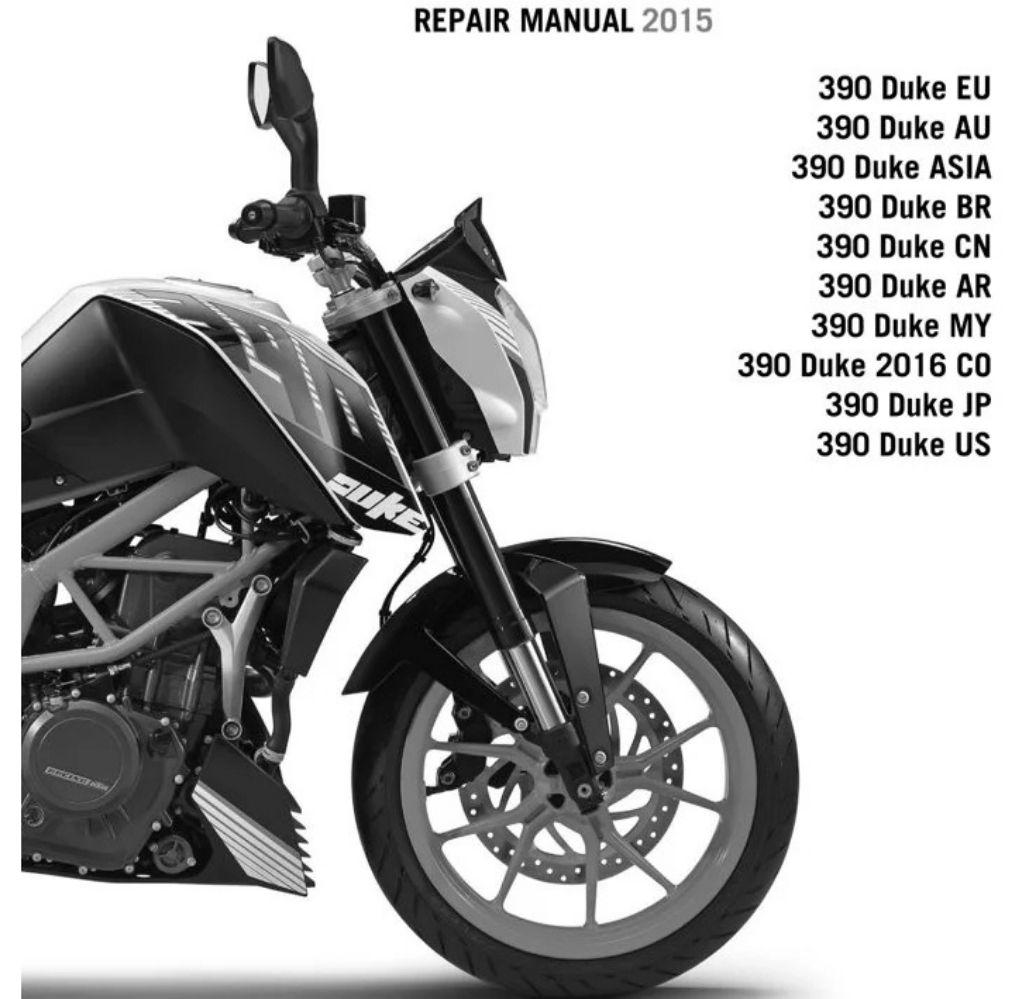 2015 KTM Duke 390 Service Repair Manual