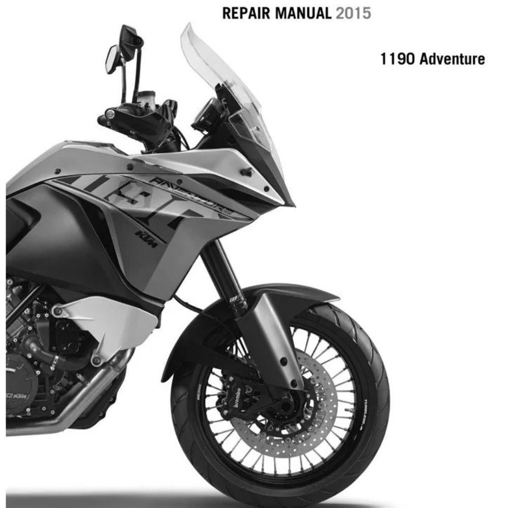 2015 KTM 1190 Adventure Service Repair Manual