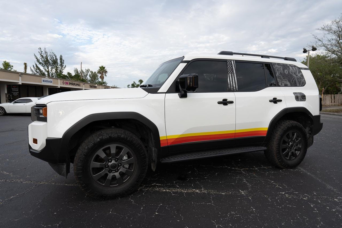 2024 Toyota Land Cruiser American Flag B Pillar Overlays