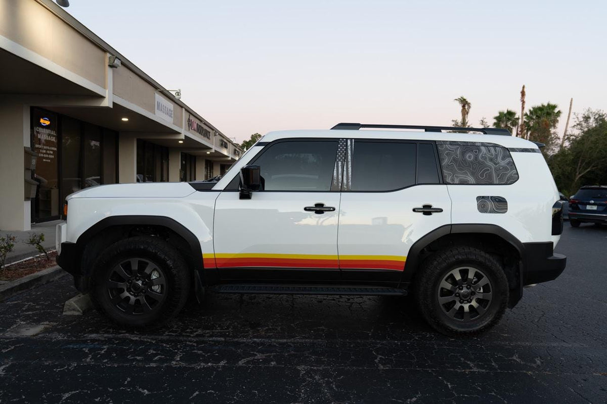 2024 Toyota Land Cruiser Topographic Trim Overlays - Rear